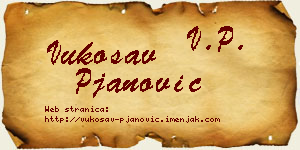 Vukosav Pjanović vizit kartica